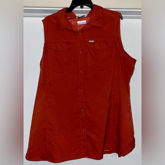 Columbia Tops - Columbia Women's Sleeveless Burnt Orange Top
